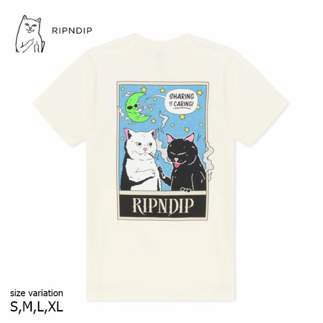 RIPNDIP Friends Share Tee Natural リップン ディップ Tシャツ 半袖 ...